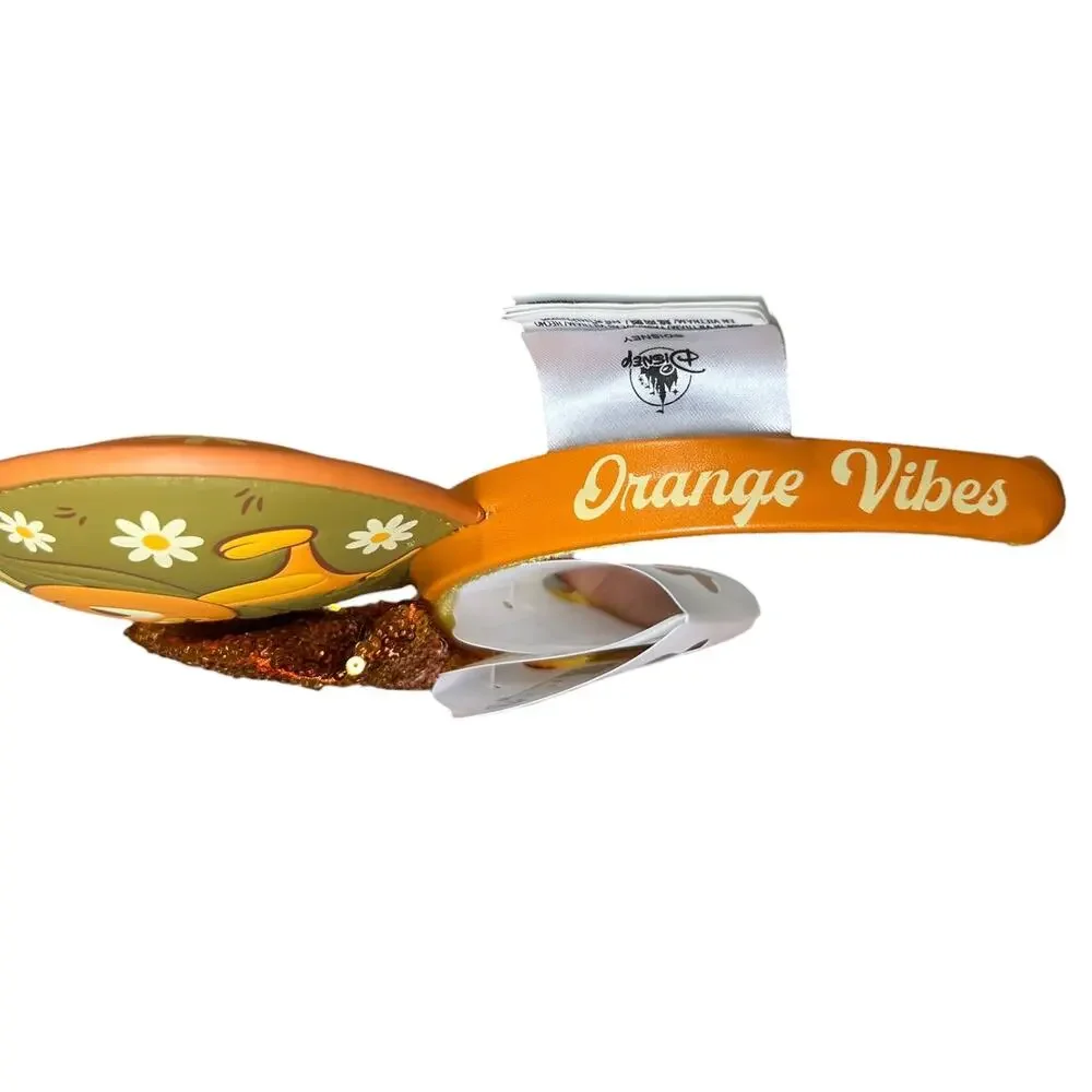 Disney World NWT Minnie Ear Headband Orange Bird Epcot Flower Garden Festival OS